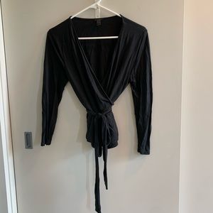 Black wrap top